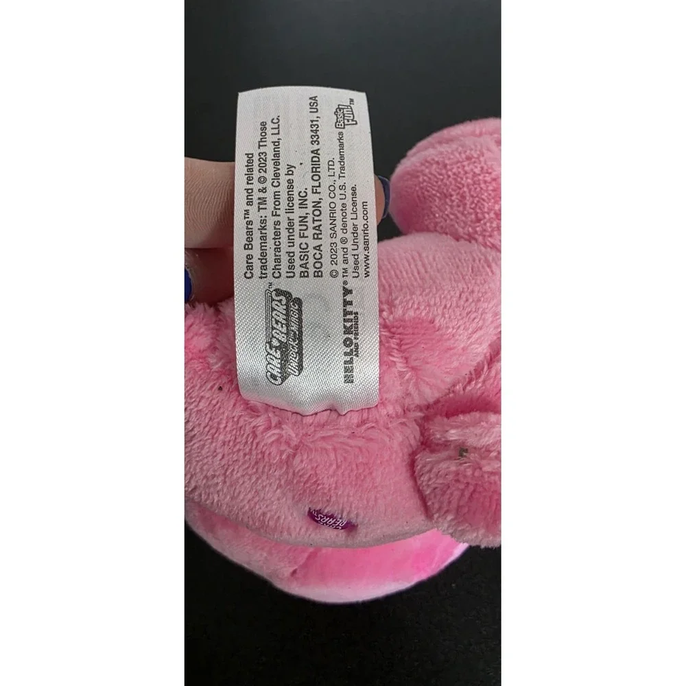 Hello Kitty and Cheer Care Bear in One Cute Soft Plush Stuffed Animal‎ W/ Tags